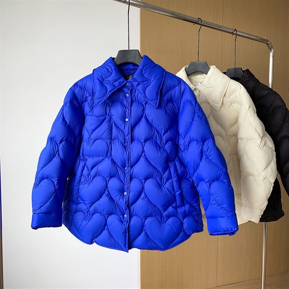 JNBY Blue Quilted Puffer Jacket